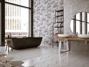 Matériau parfait pour les pièces humides, le carrelage offre une multitude de possibilité de décoration