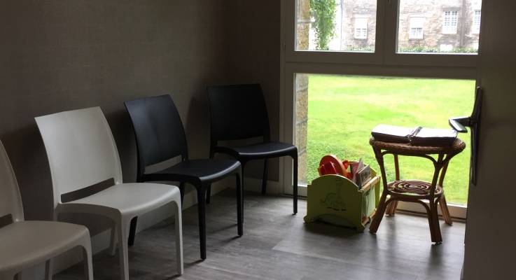 rénovation de la salle d'attente