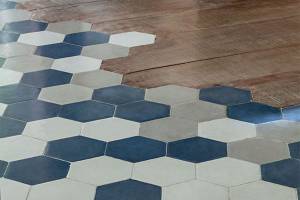 Carreau de ciment et parquet