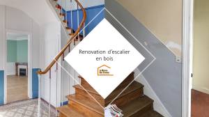rénovation escalier bois Fontainebleau
