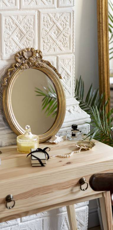 Décoration de salon avec miroir doré - Cholet 49