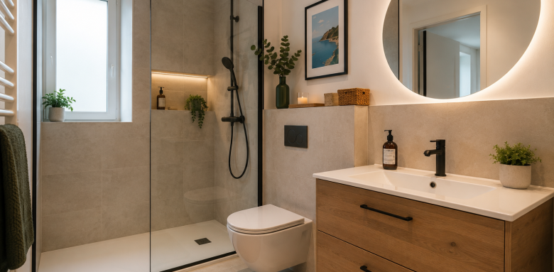 Salle de bain rénovée dans un appartement à La Ciotat