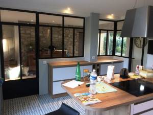 installation verrière dans une cuisine