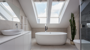 Salle de bain sous combles Laval