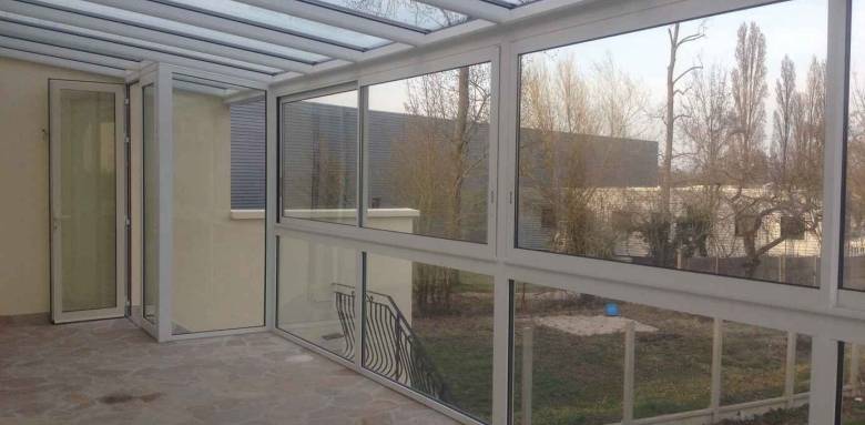 Véranda en aluminium sur terrasse - Nantes 44