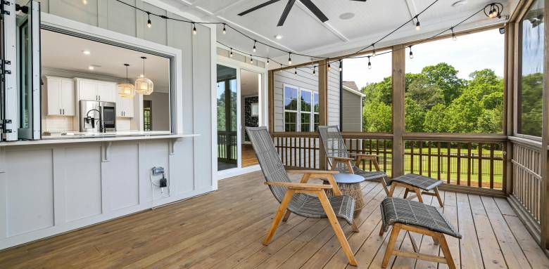 Véranda sur terrasse