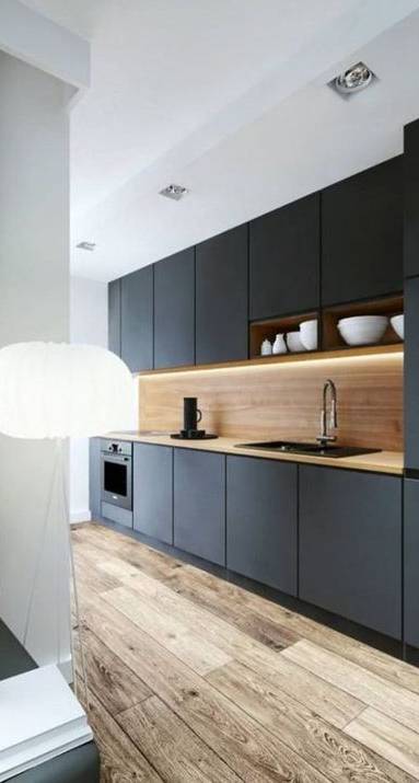 Cuisine noire mat