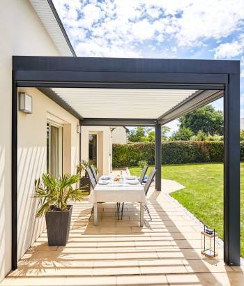 terrasse bioclimatique la maison des travaux