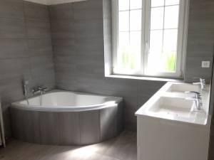 Salle de bain, douche, baignoire