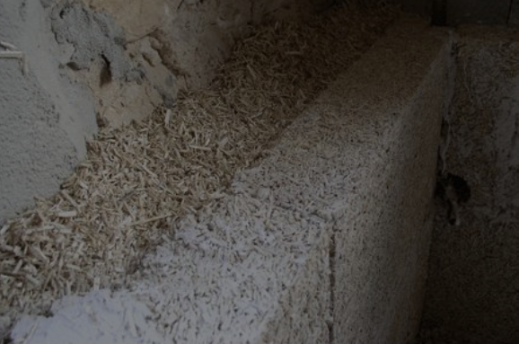 Murs isolés en chanvre