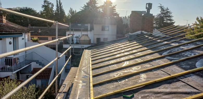 Pose d'un pare pluie