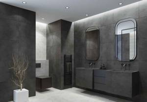 salle de bain béton ciré