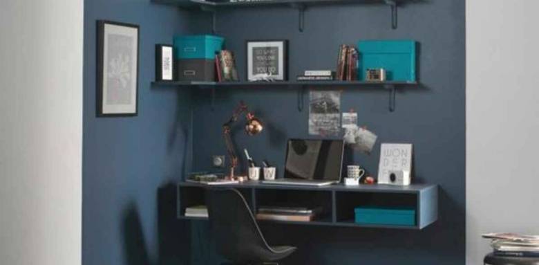 Aménagement coin bureau dans le salon - Nantes 44