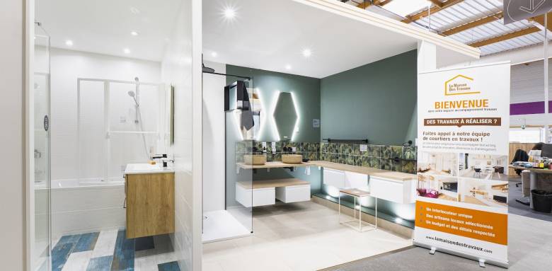 Kakemonos dans les différents espaces du showroom