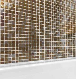 Mur salle de bain en mosaïque