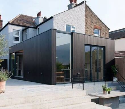 Extension de maison à ossature bois et bardage - Arras 62