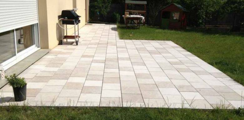 Carrelage extérieur en grès cérame - Nantes 44
