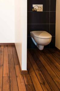 Rénovation des toilettes d'une maison à Deauville