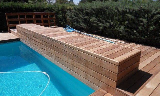 Volet roulant de piscine à motorisation solaire