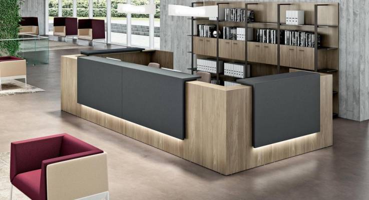 Comptoir d'accueil sur mesure