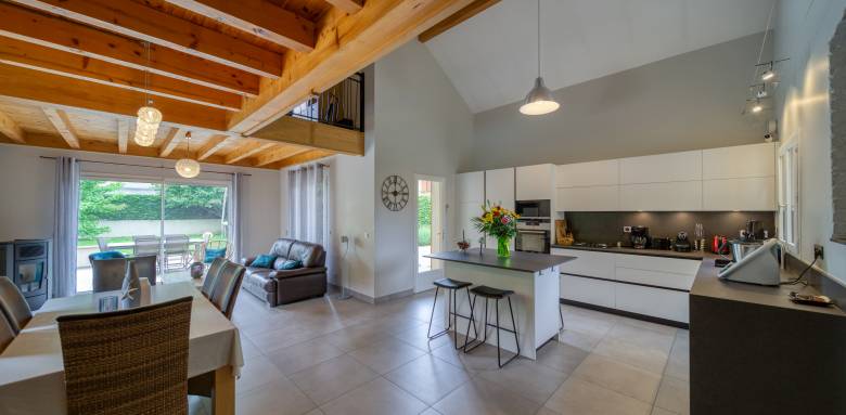 remplacement de la baie vitrée, dans le Grésivaudan