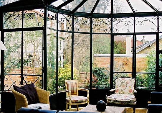 véranda fer forgé