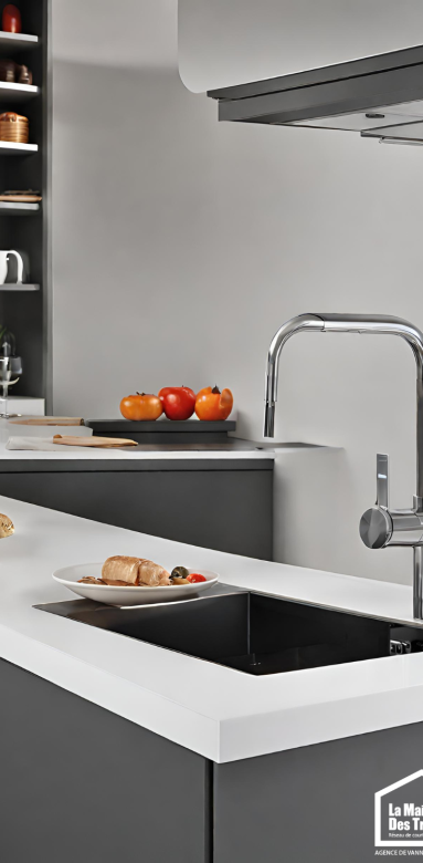Optimisation de l'espace plans de travail de cuisine ajustables
