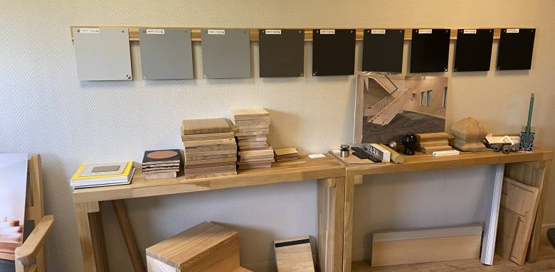 Choix des coloris d'un escalier sur-mesure