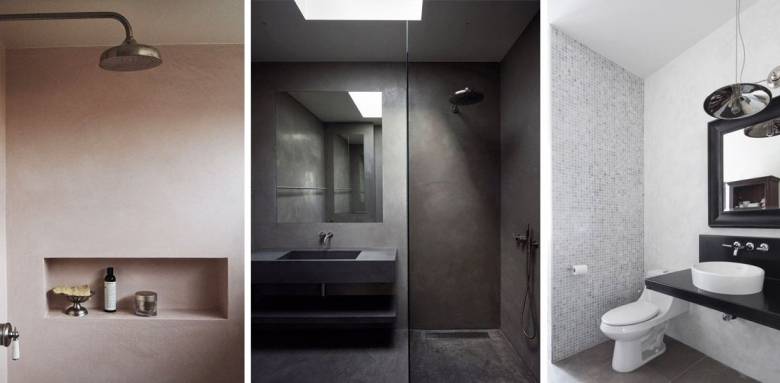 Salle de bains en tadelakt en autre coloris 