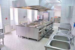 Rénovation d'une cuisine professionnelle dans un hôtel de séminaire Rhône Isère 