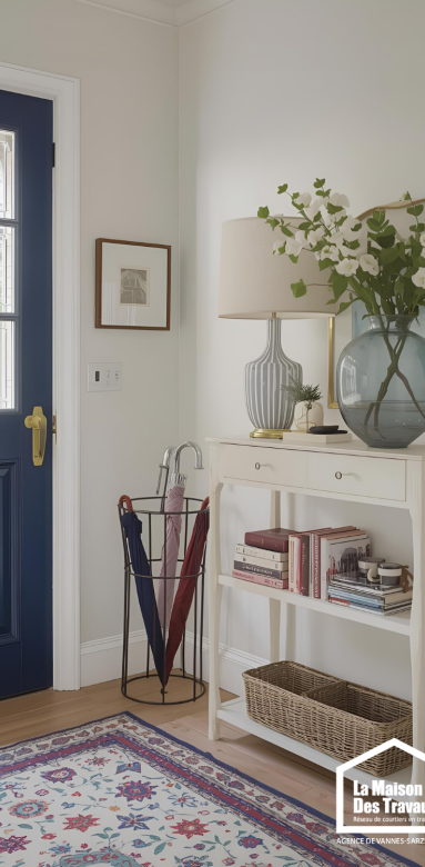 Couleurs claires pour optimiser une petite entrée