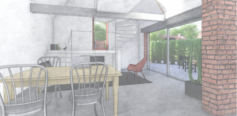 Création et implantation d'un escalier par architecte