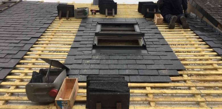 Toiture en ardoise naturelle - Nantes 44