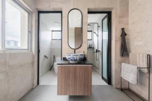 Séparation toilettes et salle de bain à paris