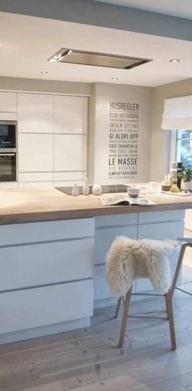 Cuisine blanchie style scandinave