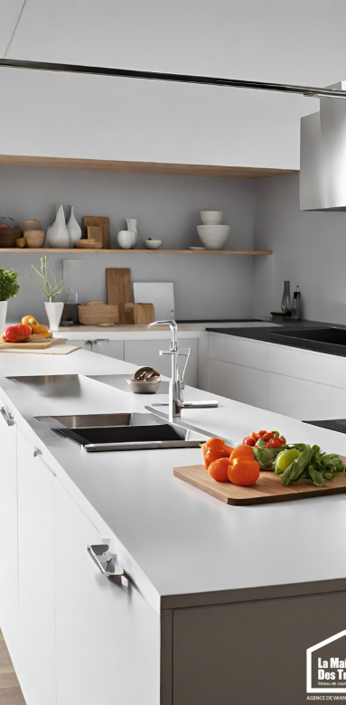 Accessibilité améliorée plans de travail de cuisine ajustables