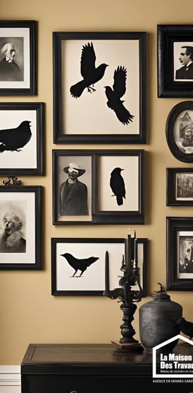 cadre mysterieux decoration halloween