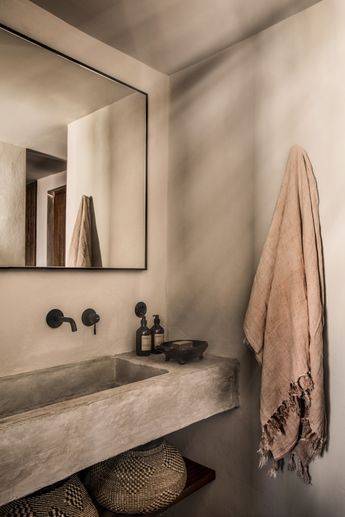 Revêtement de salle de bain en enduit tadelakt - Bouc-Bel-Air-13