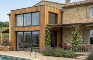 extension bois d'une maison traditionnelle