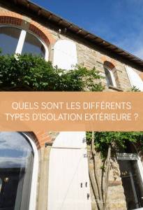 Quels sont les différents types d'isolation extérieure ?