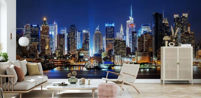Photo de New York by night - Photowall