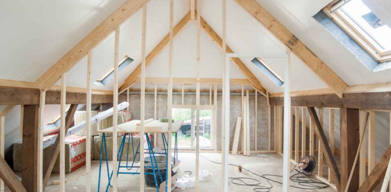 Aménagement des combles d'une maison à Trouville