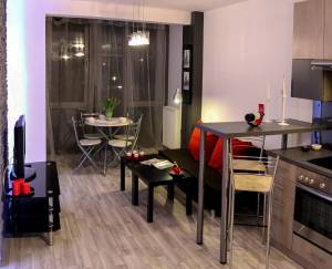 Micro appartement/studio avec petite loggia après rénovation