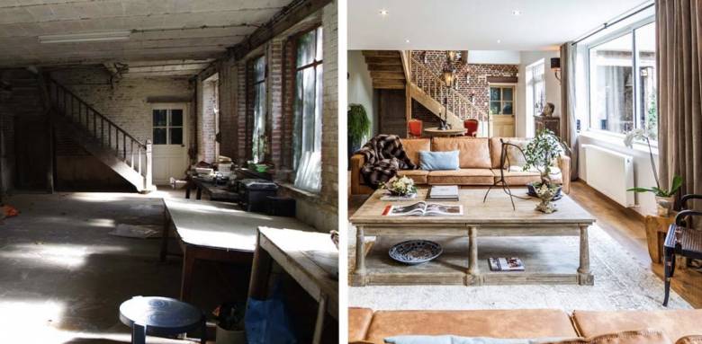 Intérieur maison avec travaux dans l'ouest lyonnais 69340