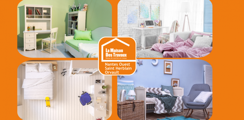Idées déco chambre d'enfant - Nantes Ouest, Saint Herblain, Orvault, travaux 44, rénovation 44, décoration 44