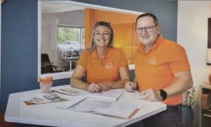 Les franchisés Christophe et Cathy
