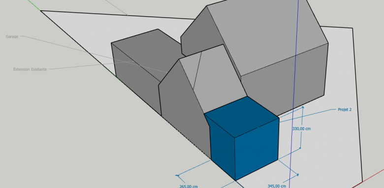 Extension Maison Plan Volumétrique