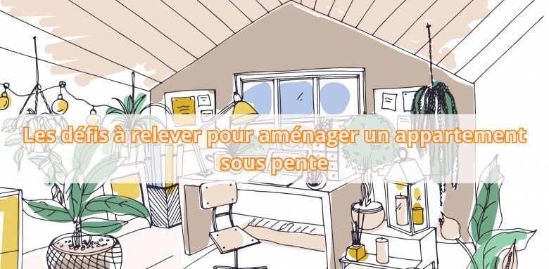 Les plafonds en pente peuvent compliquer l’agencement. Pour exploiter chaque recoin, misez sur des solutions astucieuses