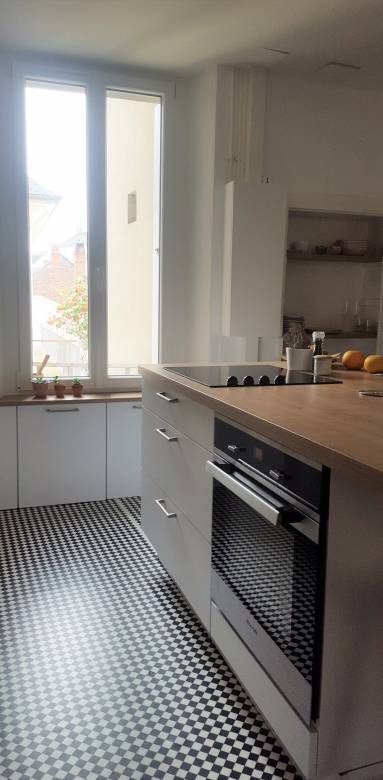 Plan de travail de cuisine en bois stratifié - Le Raincy 93