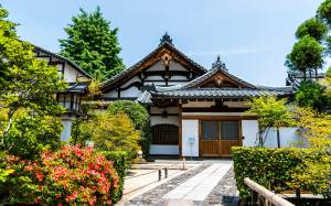 Jardin japonais traditionnel 